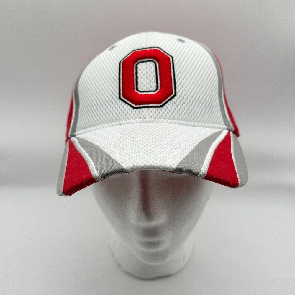 Ohio State Buckeyes Top Of The‎ World Baseball Cap Mens One Fit Red White Fitted